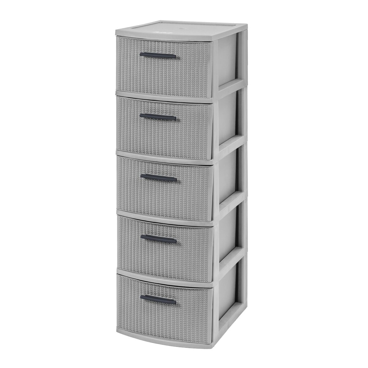 Cajonero 5 Niveles Gris Línea Crochet / MQ - Imagen 1