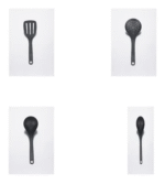 Juego x 4 Utensilios Negro Esencial / Imusa - Imagen 2